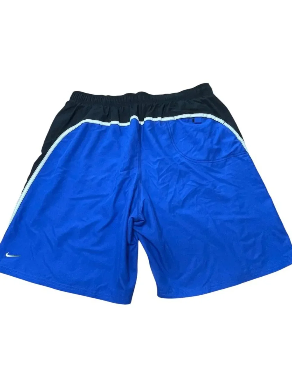 Nike Men's Blue & Black Swim Shorts W/ Inner Liner Size 36